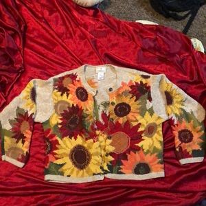 Vintage Susan Bristol button down sweater